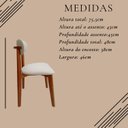 Ver imagem 7 de Kit Mesa Jantar 90cm Branca & 4 Cadeiras Estofadas Linho Bege/Marfim