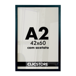 Moldura A2 Com Acetato 42x60 Quadros Poster Foto Quarto Sala Casa Parede Certificados Madeira Fundo  - 1