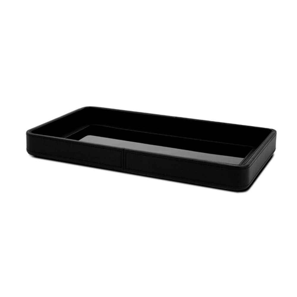 Bandeja em Mdf e Pu Preto Gaal Dornick G Mart - 1