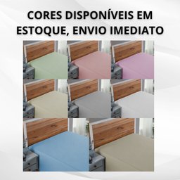 Roupa de Cama Solteiro Percal 200 Fios 100% Algodão Santista Lençol de Cima sem Elástico:palha - 7