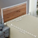 Ver imagem 5 de Roupa de Cama Solteiro Percal 200 Fios 100% Algodão Santista Lençol de Cima sem Elástico:palha