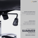 Ver imagem 6 de Cadeira Presidente Summer Estofada Preta W-80