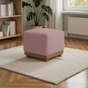 Ver imagem 1 de Puff Dalilla Decorativo Bouclé Premium Exclusivo Assento Extra para Sala Quarto Design Moderno