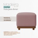 Ver mais imagens de Puff Dalilla Decorativo Bouclé Premium Exclusivo Assento Extra para Sala Quarto Design Moderno