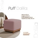 Ver imagem 7 de Puff Dalilla Decorativo Bouclé Premium Exclusivo Assento Extra para Sala Quarto Design Moderno