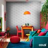 Papel de Parede Efeito Gesso 3D Geométrico Colmeia 2 18m - 3