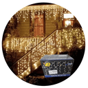Ver mais imagens de Kit 3 Cascatas 400 Leds Luz Morna Fixa - 220v