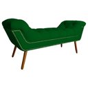 Ver imagem 4 de Conjunto Sienna Cabeceira e Recamier Queen 160 Cm Suede Verde - LM DECOR