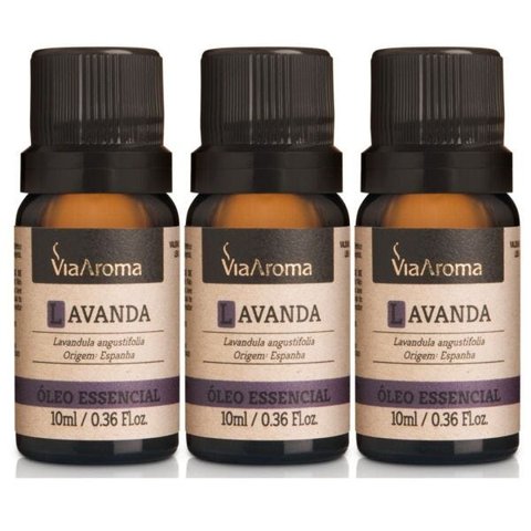 Trio de óleo essencial - Lavanda - Via Aroma 10ml