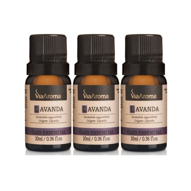 Trio de óleo essencial - Lavanda - Via Aroma 10ml