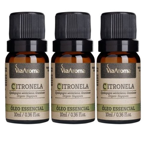 Trio de óleo essencial - Citronela - 10ml