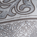 Ver imagem 4 de Kit 5 Peças Xale para Sofá 1,35x1,35m com Almofadas Cheias Dupla Face Grécia Jacquard Cor Caqui