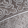 Kit 5 Peças Xale para Sofá 1,35x1,35m com Almofadas Cheias Dupla Face Grécia Jacquard Cor Caqui - 5