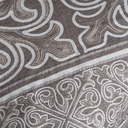 Ver imagem 5 de Kit 5 Peças Xale para Sofá 1,35x1,35m com Almofadas Cheias Dupla Face Grécia Jacquard Cor Caqui