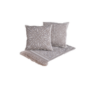 Ver imagem 6 de Kit 5 Peças Xale para Sofá 1,35x1,35m com Almofadas Cheias Dupla Face Grécia Jacquard Cor Caqui