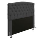Ver imagem 4 de Cabeceira Greta Cama Box King 195cm Linho Grafite