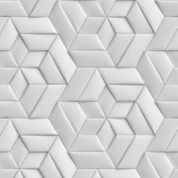 Papel de Parede Adesivo Efeito Gesso 3D Cinza Geométrico 15m - 1