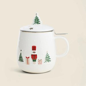 Caneca com Tampa Magic Porcelana - A\casa