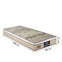 Ver imagem 2 de Colchão Solteiro Espuma D33 Fort Gazin 88x188x21cm Suporta até 150kg por Pessoa Bege Branco