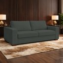 Ver imagem 2 de Sofá Decorativo Sala de Estar Champions 4 Lugares 240cm Bipartido Couro Verde - Mozzelar