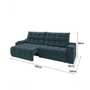 Ver mais imagens de Sofá Connect Premium 2,30m Assento Retrátil-reclinável com Porta Copos e Entrada Usb Suede Petró