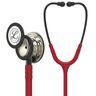Estetoscopio 3m Littmann Classic Iii 5864 Vinho com Champanhe Espelhado e Conector Preto - 1