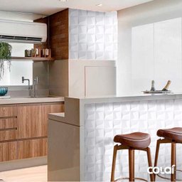 Papel de Parede Efeito Gesso 3D Geométrico Pastilha 1 6m - 5