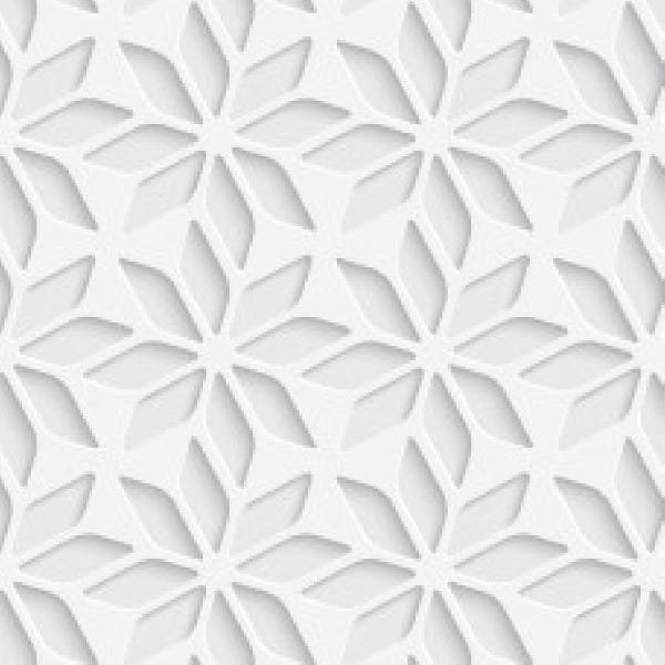 Papel de Parede Efeito Gesso 3D Geométrico Flor 2 6m - 1