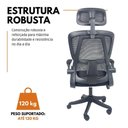 Ver imagem 2 de Cadeira de Escritório Presidente Executiva Oficial Legacy Preto