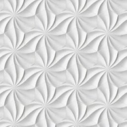 Papel de Parede Efeito Gesso 3D Geométrico Flor 7 3m - 1