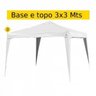 Tenda Gazebo Dobravel 3,00x3,00m Alumínio Bel Fix - 7