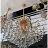 Lustre Rose Gold com Cristais Transparente 9e14 60cm Paris Luz - 2