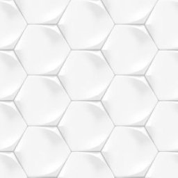 Papel de Parede Efeito Gesso 3D Geométrico Colmeia 2 6m - 1