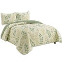 Ver imagem 1 de Kit Cobre Leito Colcha Queen Boutik Dupla Face - Estampa 29 - 100% Poliéster