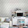 Papel de Parede Adesivo Efeito Gesso 3D Geométrico 1 9m - 2