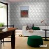Papel de Parede Adesivo Efeito Gesso 3D Geométrico 1 9m - 4