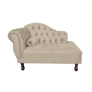 Mini Sofá Divã Decorativo Baby para Salas e Recepção:bege