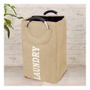 Ver imagem 7 de Cesto Organizador Bolsa Dobrável com Alça Marrom