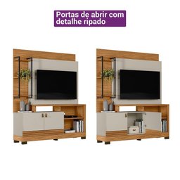 Estante Home Ripado para Tv 50 Polegadas Alagoas Linea Brasil - 4