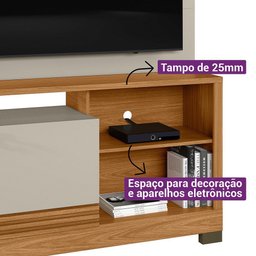 Estante Home Ripado para Tv 50 Polegadas Alagoas Linea Brasil - 6