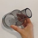 Ver imagem 3 de Vaso Decorativo Enfeite Casa Home&Co Vidro 14x9x9cm Cinza