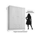 Ver imagem 4 de Jogo de Quarto Infantil Isis com Guarda Roupa 4 Portas, Cômoda 1 Porta - Phoenix Baby