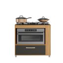 Ver imagem 6 de Balcão Cozinha para Cooktop 4 e 5 Bocas com Espaço para Forno Moderno com Gaveta