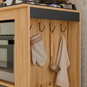 Ver imagem 3 de Balcão Cozinha para Cooktop 4 e 5 Bocas com Espaço para Forno Moderno com Gaveta