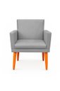 Ver imagem 4 de Kit 2 Poltrona Cadeira para Sala Confortável e Minimalista Paris em Suede