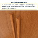 Ver mais imagens de Guarda-Roupa Casal com 4 Portas e 2 Gavetas 165cm Multimóveis CR35487 Cinamomo