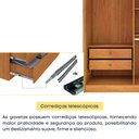 Ver imagem 3 de Guarda-Roupa Casal com 4 Portas e 2 Gavetas 165cm Multimóveis CR35487 Cinamomo