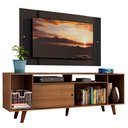 Ver imagem 1 de Rack e Painel para TV até 58" Cancun Rustic/preto Madesa
