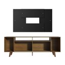 Ver imagem 2 de Rack e Painel para TV até 58" Cancun Rustic/preto Madesa