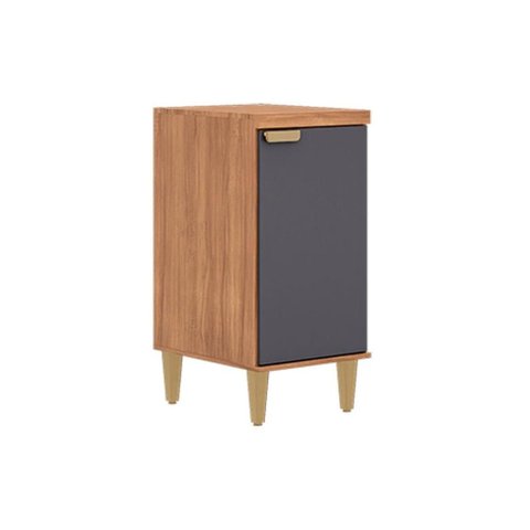 Gabinete Cozinha Modulado Elena c/1 Porta 40cm Cinamomo/Titanium MGM